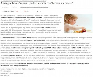 Romagna Mamma - genitori a scuola con alimenta la mente
