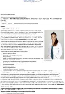 Copia di La medicina dell'informazione al poliambulatorio Kimeya di Cesena