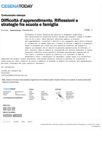 Difficoltà d’apprendimento. Riflessioni e strategie fra scuola e famiglia